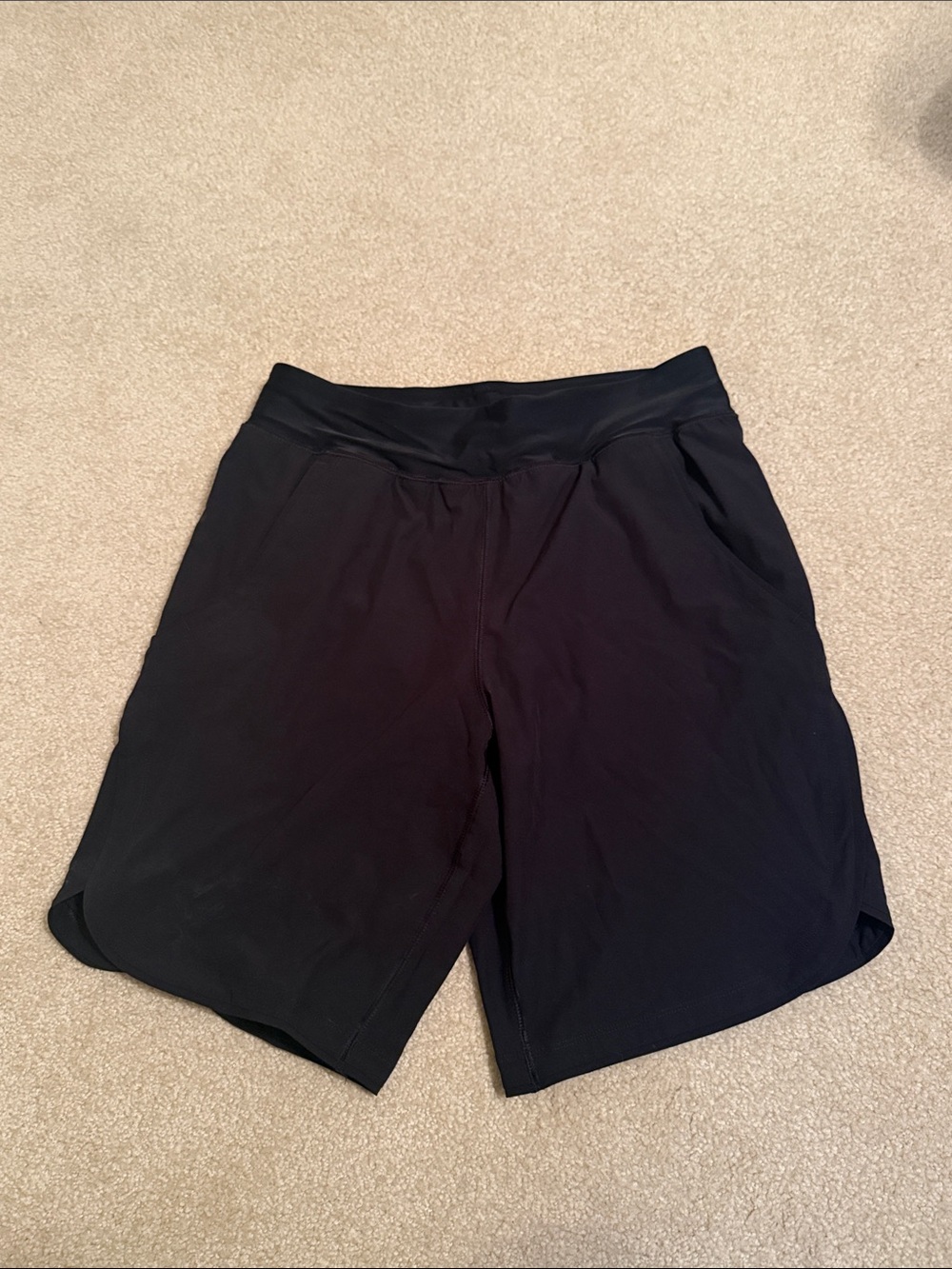 Lands’ End Black Swim Shorts Sz 6L, NWOT